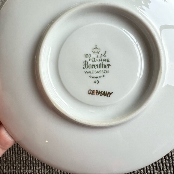 Bareuther Waldsassen Bavaria German cup and saucer, 100 Years Aniversary,vintage - Picture 6 of 10